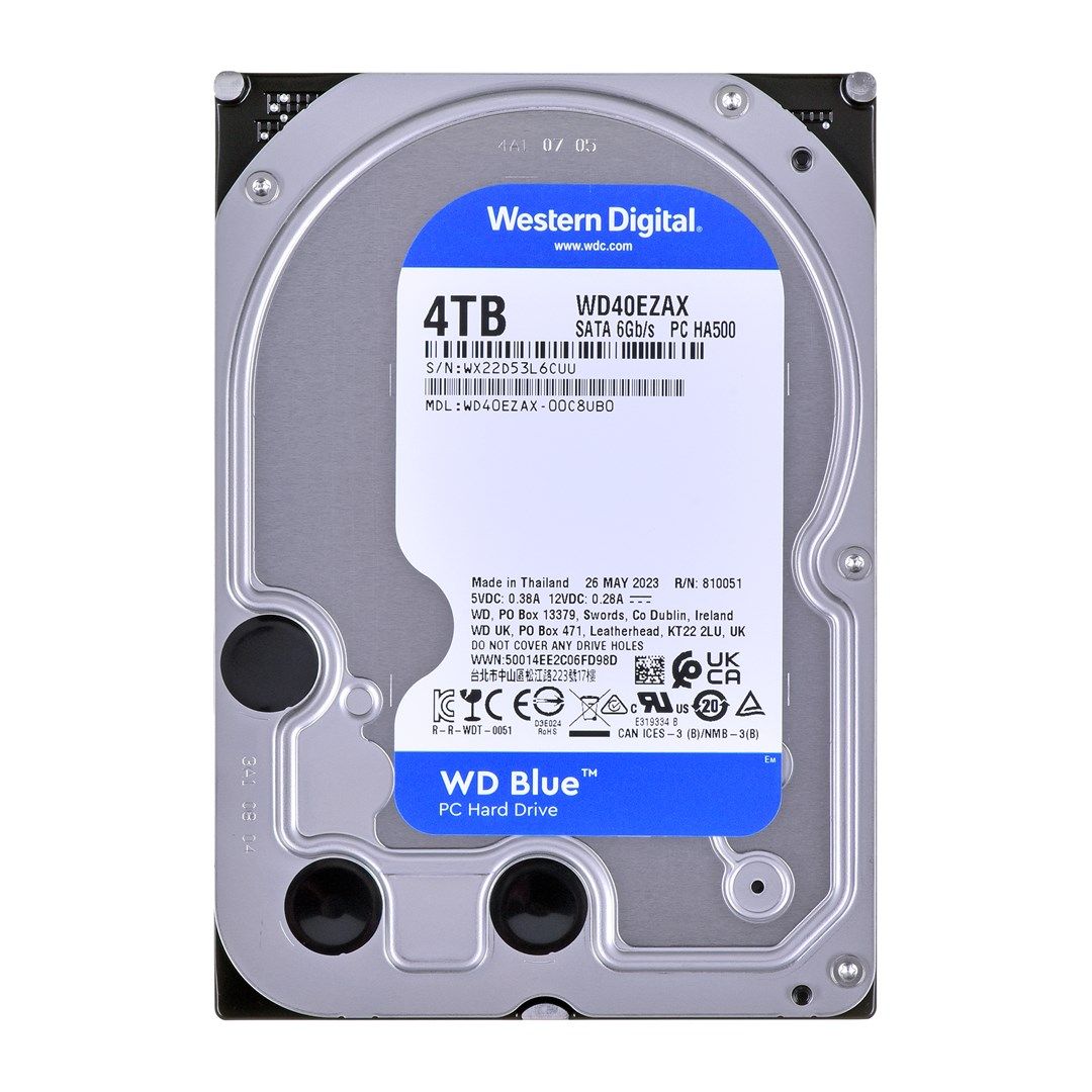 Western Digital Blue WD40EZAX internal hard drive 4 TB 5400 RPM 3.5" Serial ATA III