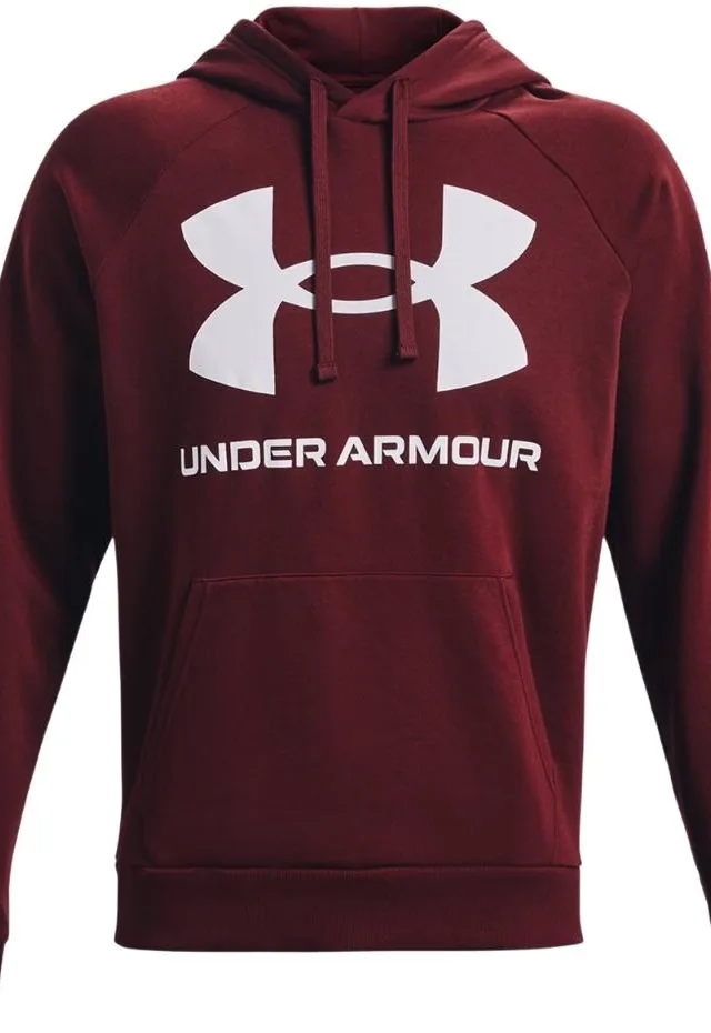Under Armour Men's Rival Fleece Big Logo HD Sweatshirt burgundy 1357093 690