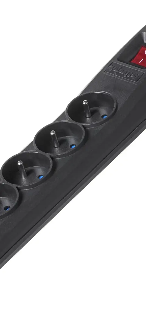 Activejet Black Power Strip With Cord ACJ COMBO 5G/5M/BEZP. AUTO/CZ