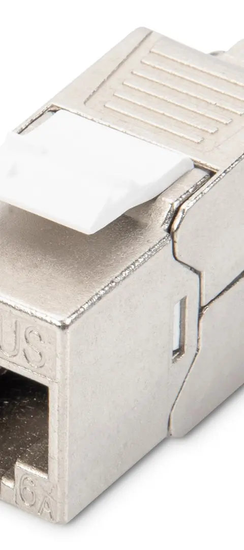 CAT 6A Keystone module, shielded, tool-free mounting connection