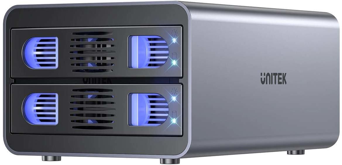 Unitek Case RAID Do Dysku SATA 2.5''/3.5'' – 4 Tryby 40TB 5Gb/S
