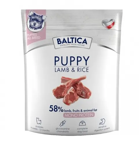 BALTICA Nutraceutic Puppy Monoprotein Lamb With Rice - Dry Dog Food - 1kg