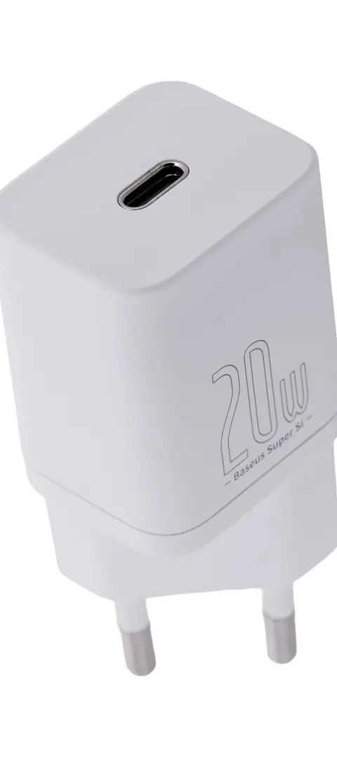 Baseus Super Si Smartphone White AC Fast charging Indoor