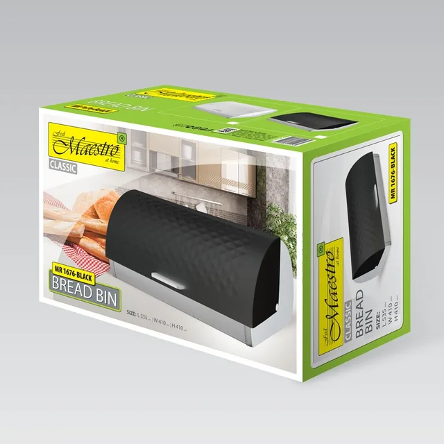 Maestro Breadbox Black MR-1676