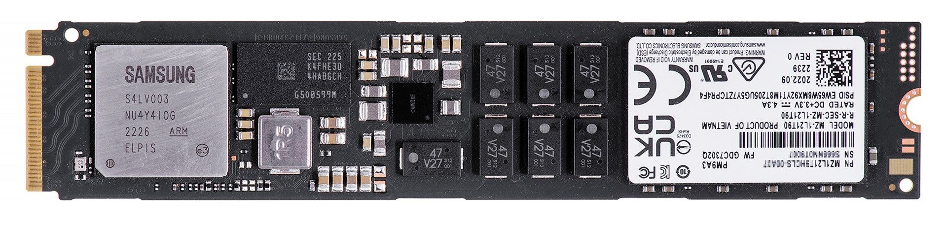 Samsung PM9A3 1.92TB M.2 NVMe PCIe 4.0 SSD