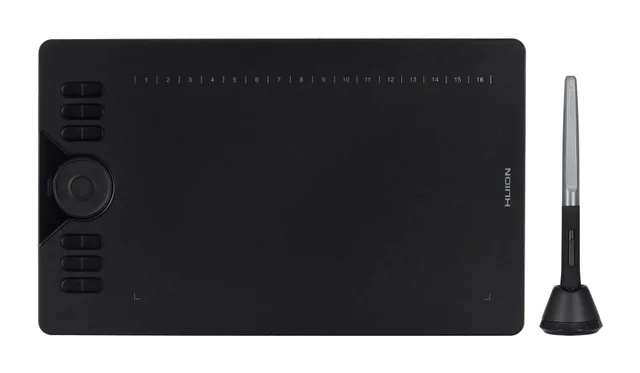 HUION HS610 graphic tablet 5080 lpi 254 x 158.8 mm USB Black