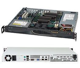 Supermicro SuperChassis 512F-350B1 Rack Black 350 W