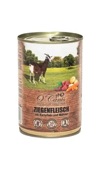 O'CANIS Canned Dog Food Wet Food-Goat With Potatoes 400 G