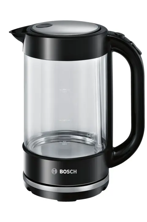 Bosch TWK70B03 Electric Kettle 1.7 L 2400 W Black Transparent