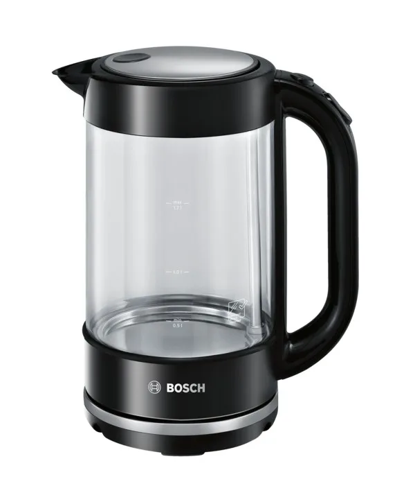 Bosch TWK70B03 Electric Kettle 1.7 L 2400 W Black Transparent