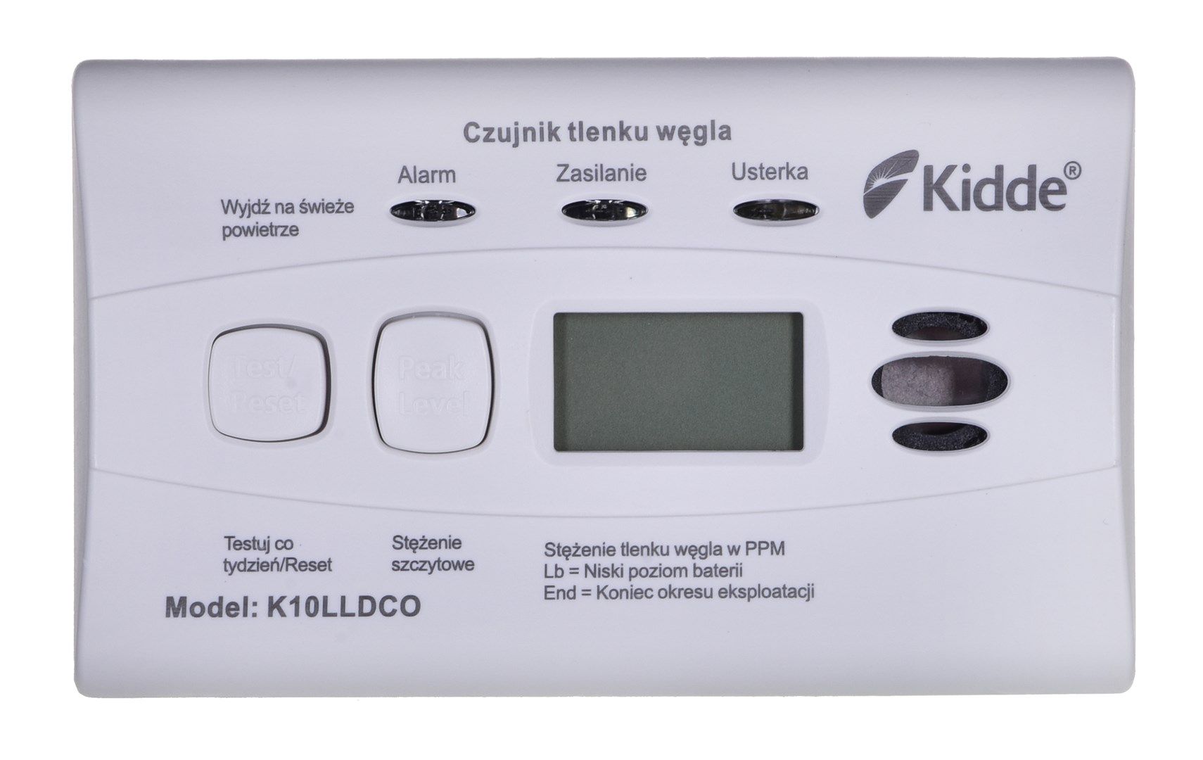 K10LLDCO KIDDE CARBON MONOXIDE AND CARBON MONOXIDE DETECTOR
