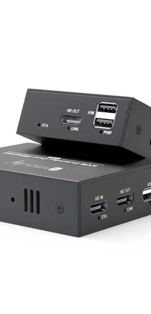 Techly IDATA HDMI-KVM4 KVM Extender Transmitter Receiver