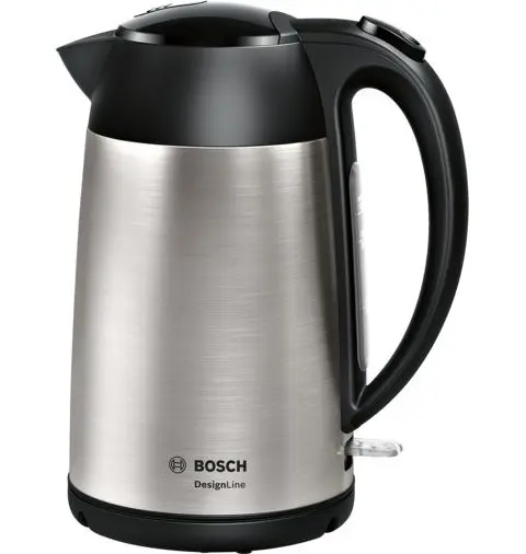 Bosch Wasserkocher 1,7 L Edelstahl/Schwarz