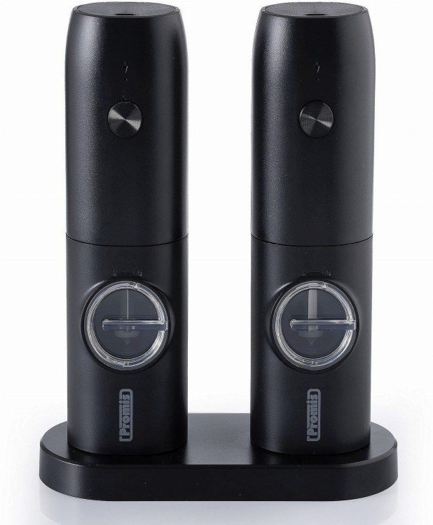 PROMIS Set of pepper and salt mills with stand MP35X2