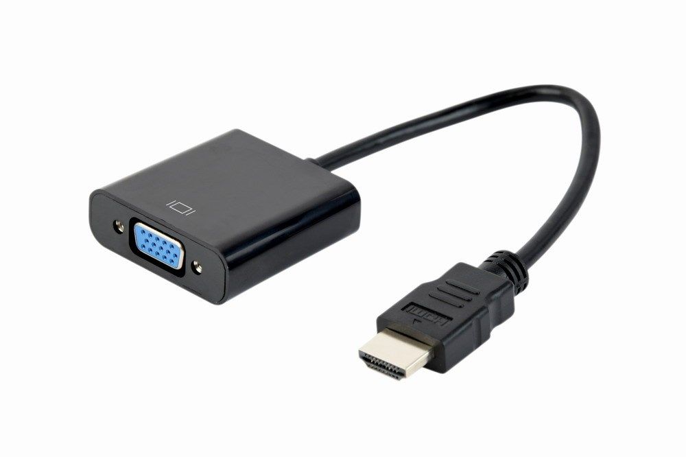 Gembird A-HDMI-VGA-04 video cable adapter 0.15 m VGA (D-Sub) HDMI Type A (Standard) Black
