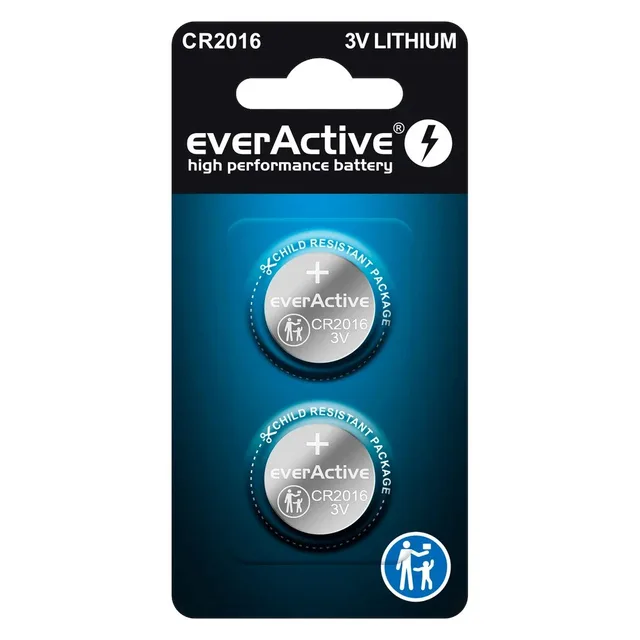 Lithium Batteries Mini EverActive CR2016 Blister 2 Pcs.