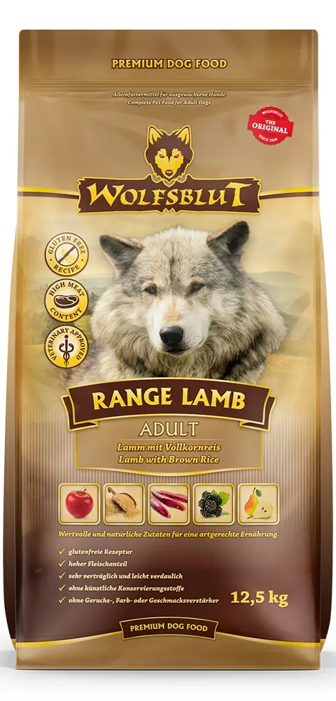 WOLFSBLUT Range Lamb Lamb With Rice - Dry Dog Food - 12 5kg