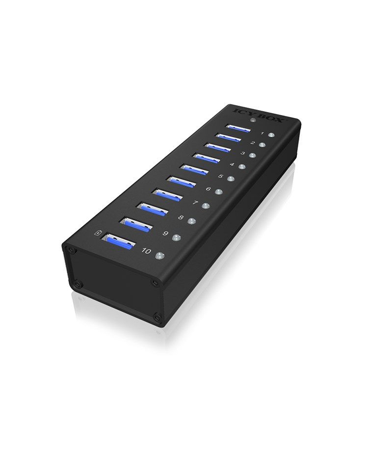 ICY BOX IB-AC6110 USB 3.2 Gen 1 (3.1 Gen 1) Type-B 5000 Mbit/s Black