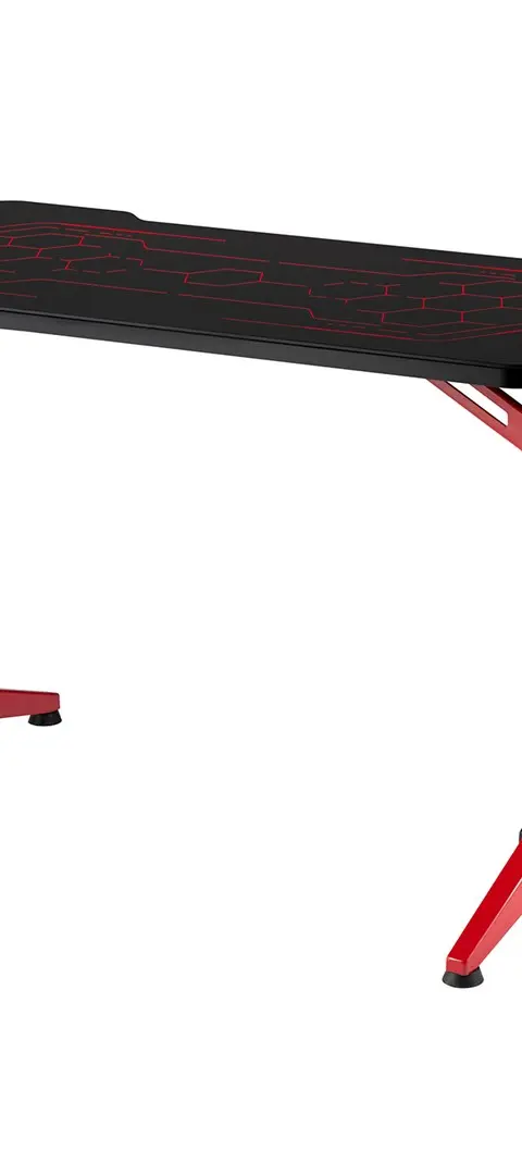 RGB Led NanoRS Gaming Desk Black Large 100kg Max Height 760mm RS163