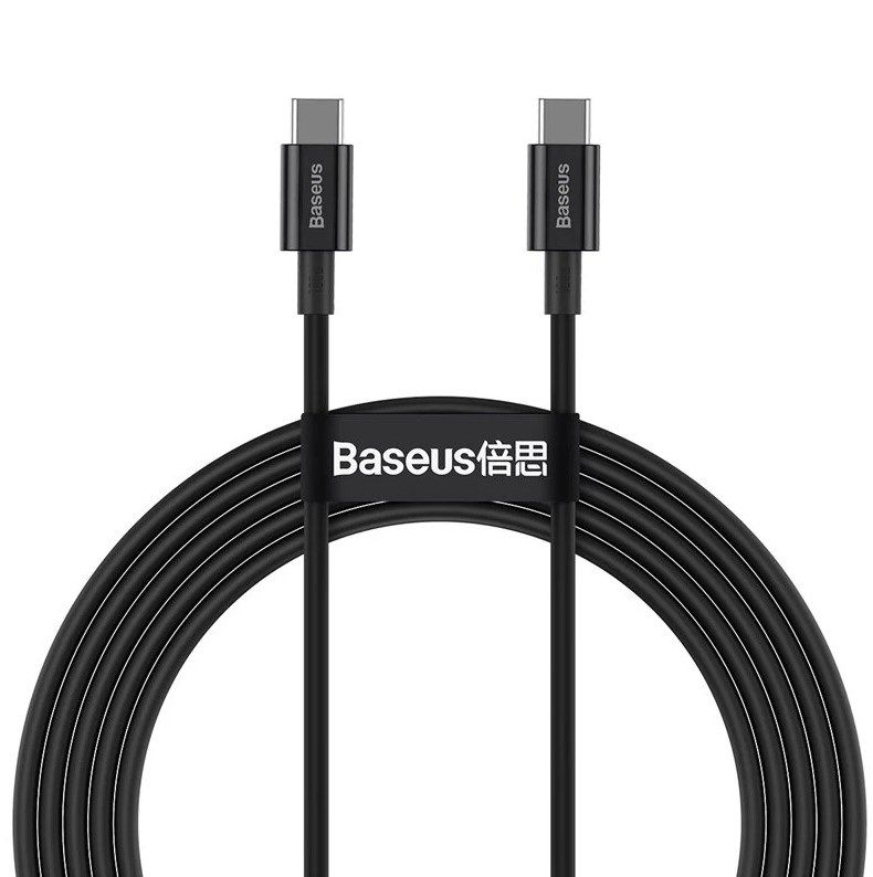 Baseus Superior USB cable USB 2.0 1 m USB C 0.48 Gbit/s Black