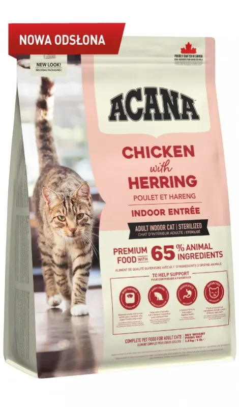 ACANA Indoor EntréE - Dry Cat Food - 1 8kg