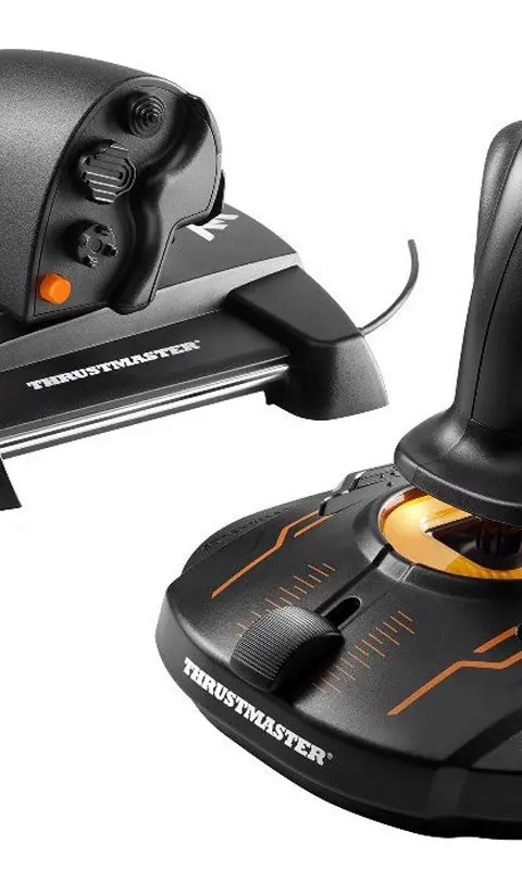 Thrustmaster T-16000M FCS Hotas Black, Orange USB Joystick Analogue / Digital PC
