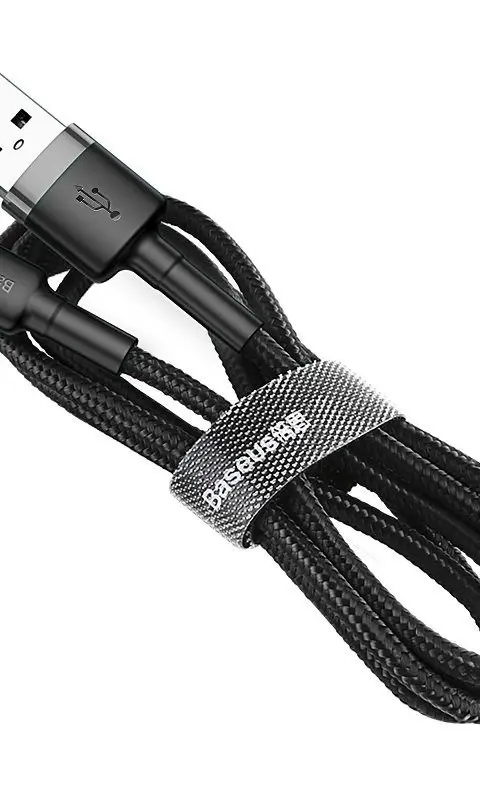 Cable Lightning USB Baseus Cafule 1.5A 2m (gray and black)