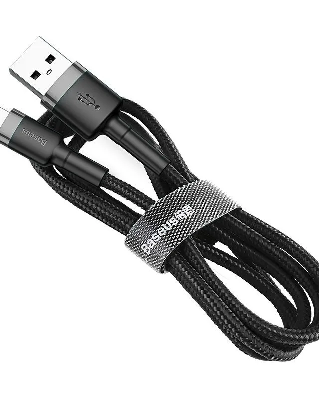 Cable Lightning USB Baseus Cafule 1.5A 2m (gray and black)