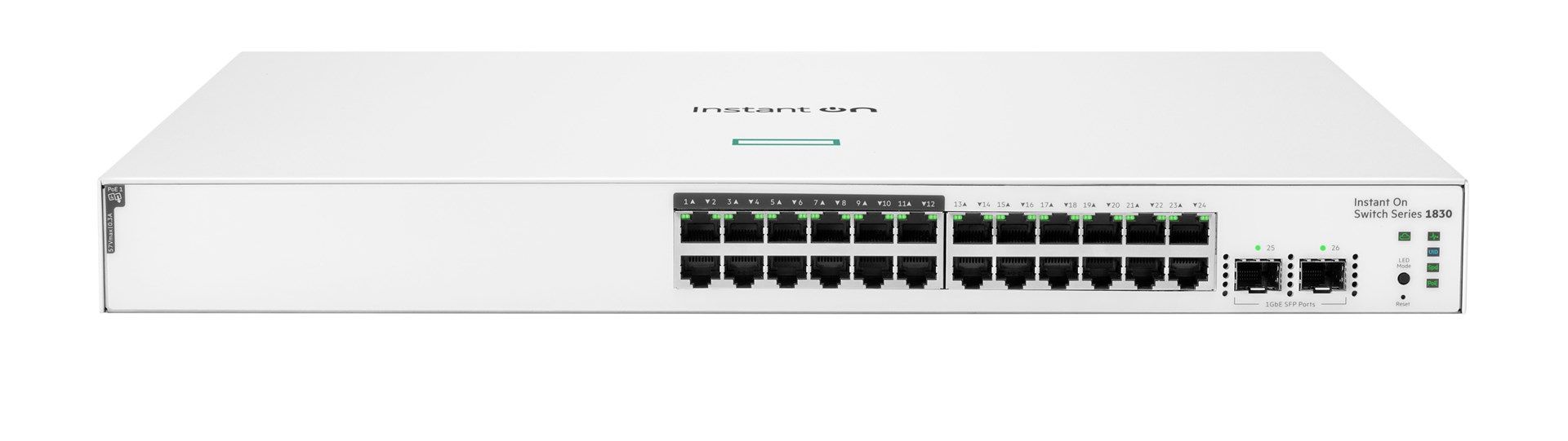 P HP Enterprise Aruba Instant On 1830 24G Switch M RM PoE 24 2