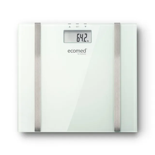 Ecomed BS-70E Rectangle White Electronic Personal Scale