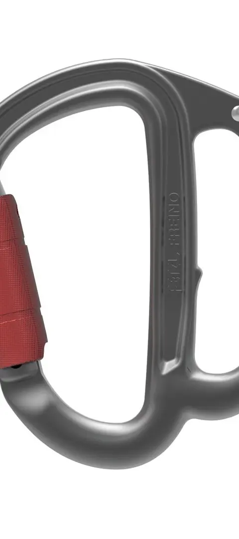 Petzl M042AA00 Climbing Carabiner Locking Carabiner D-Shaped Aluminium Grey 1 Pc(S)