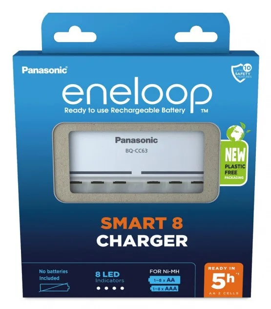 Battery Charger PANASONIC Eneloop Smart 8 BQ-CC63 (BQ-CC63E ERP)