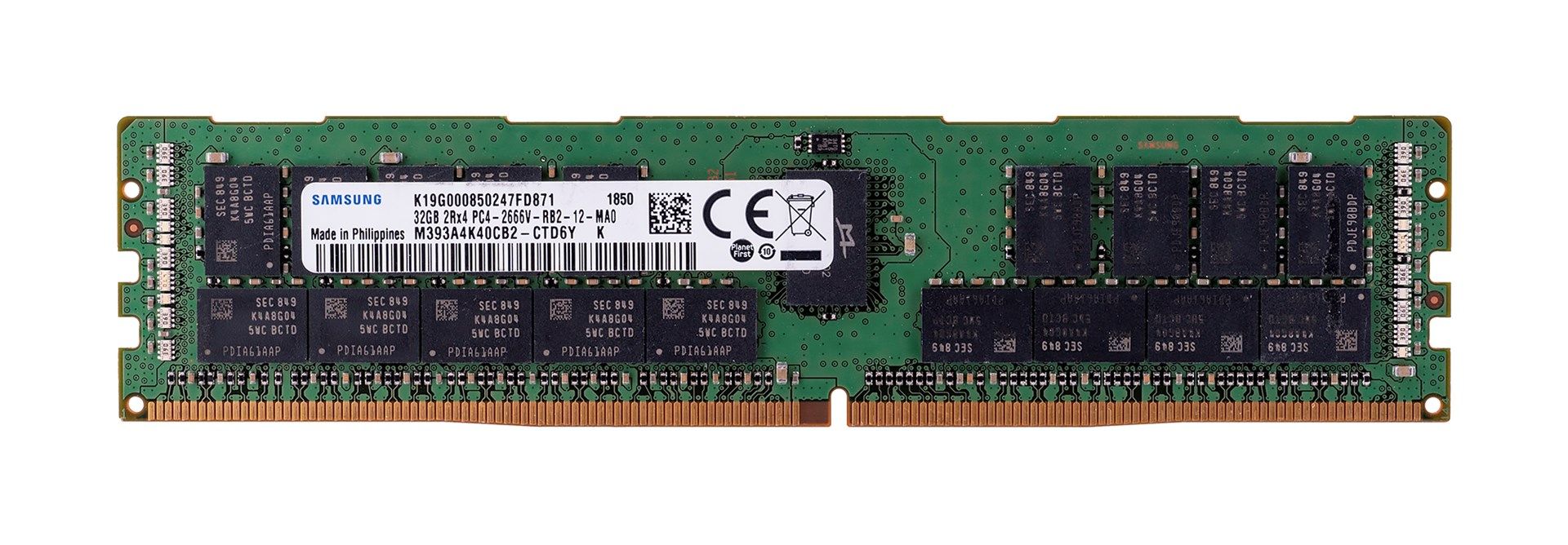 Samsung M393A4K40CB2-CTD memory module 32 GB 1 x 32 GB DDR4 288-pin DIMM ECC