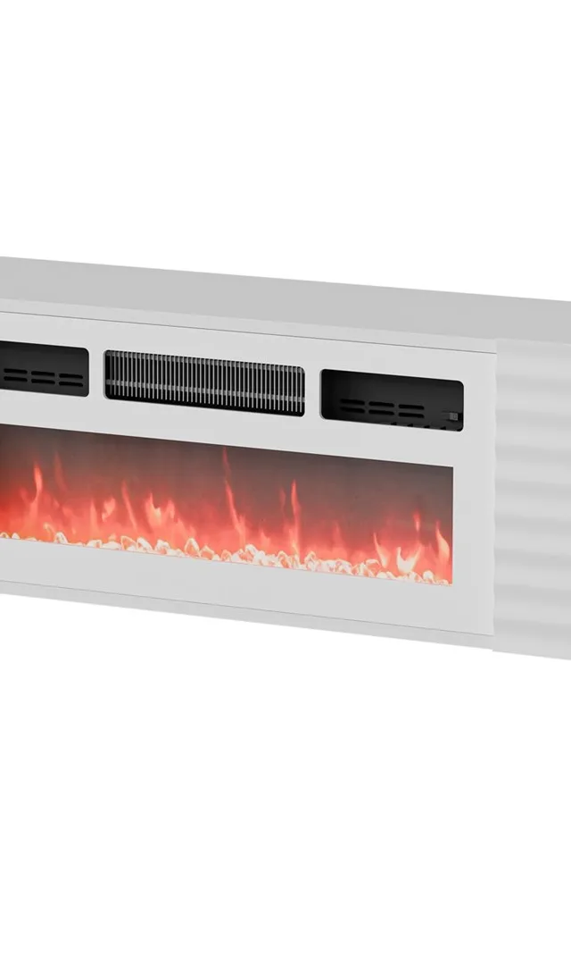 Cama RTV Cabinet TULA 183x35x37 White Matt White Mantelpiece