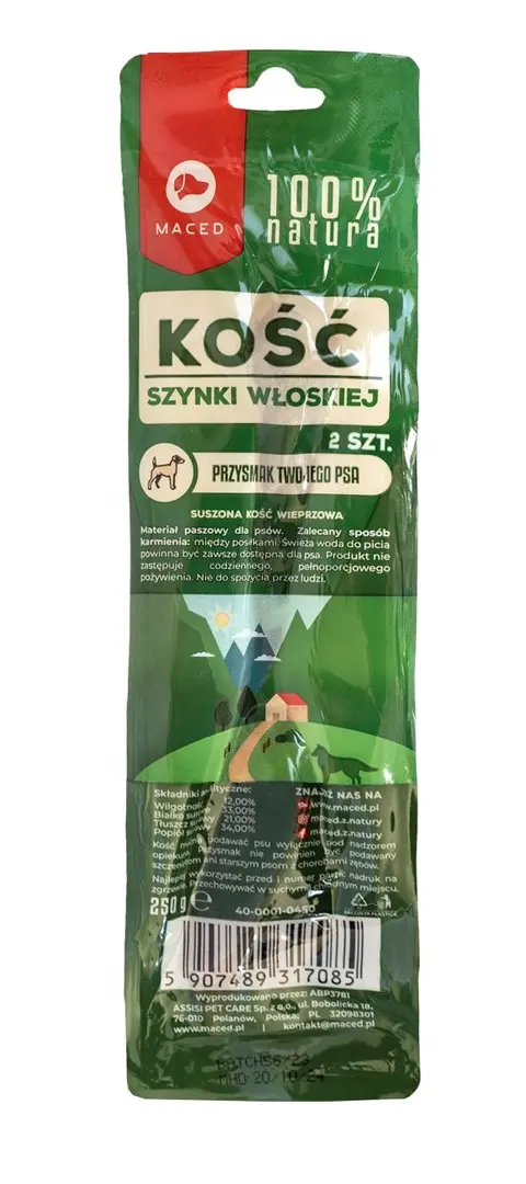 MACED Parma Ham Bone - Dog Chew - 500g