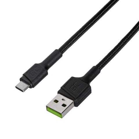 Green Cell KABGC30 USB cable USB 2.0 1.2 m USB C 0.48 Gbit/s 60 W Black