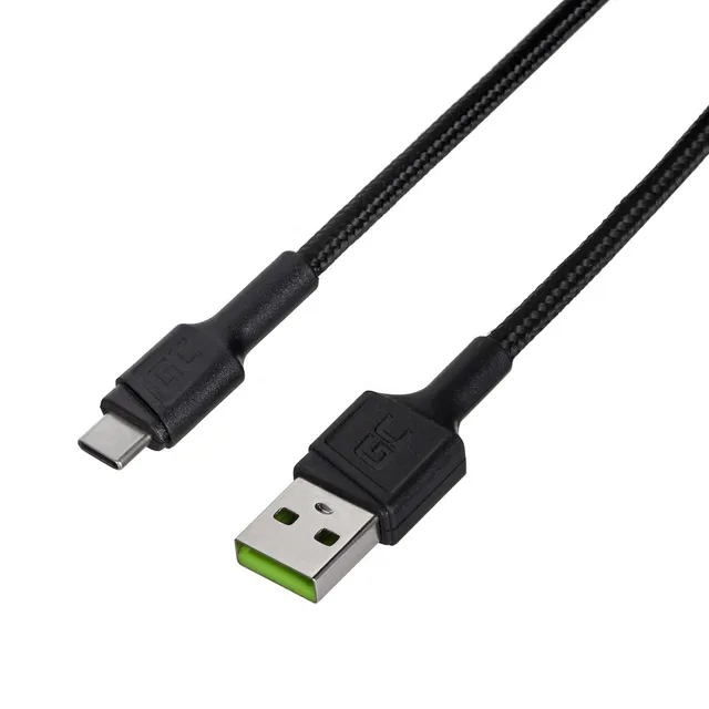 Green Cell KABGC30 USB cable USB 2.0 1.2 m USB C 0.48 Gbit/s 60 W Black
