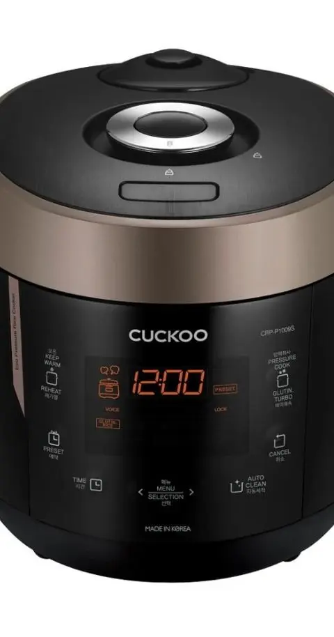 Cuckoo Reiskocher 1.80l CRP-P1009S Digitaler Dampfdruck