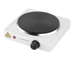 Esperanza EKH002W Hob Black White Countertop Sealed Plate 1 Zone(S)