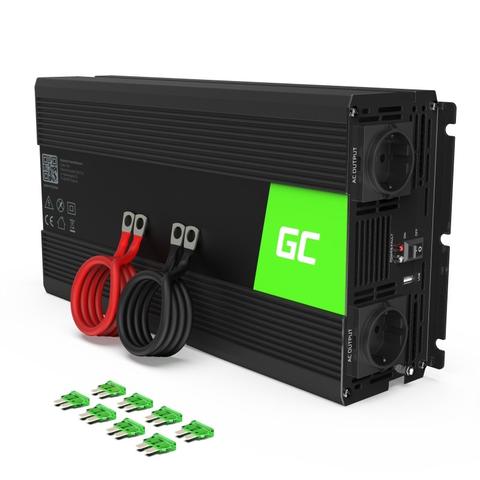 Green Cell Power Inverter 24V To 230V 1500W/3000W Modified Sine Wave