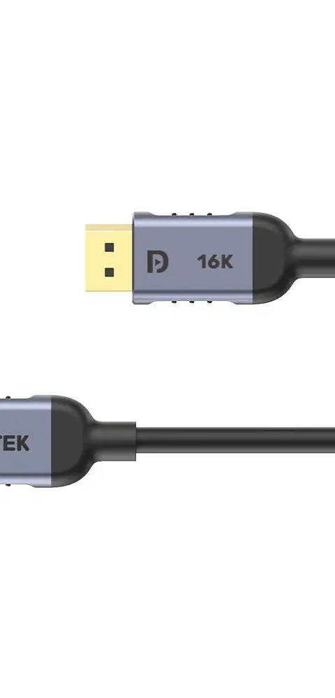 UNITEK C1628GY01-1.5M DisplayPort cable Black, Grey