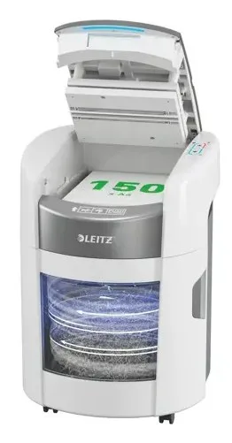 Leitz IQ Optimax AutoFeed 150 Shredder, P5, 150 sheets, 15 l