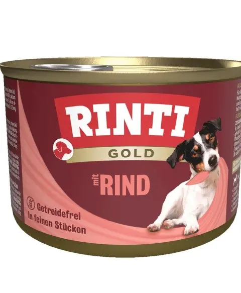 RINTI Gold Beef - Wet Dog Food - 185g
