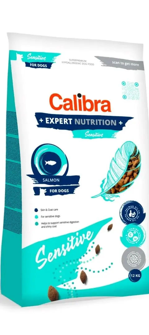 CALIBRA Dog Expert Nutrition Sensitive Salmon - Dry Dog Food - 12kg