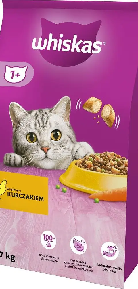 WHISKAS Cat Adult With Chicken - Dry Cat Food - 7 Kg