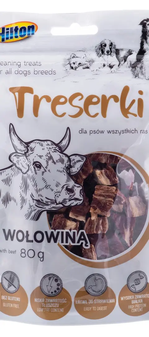 HILTON Treaning Treats Beef - Dog Treat - 80g