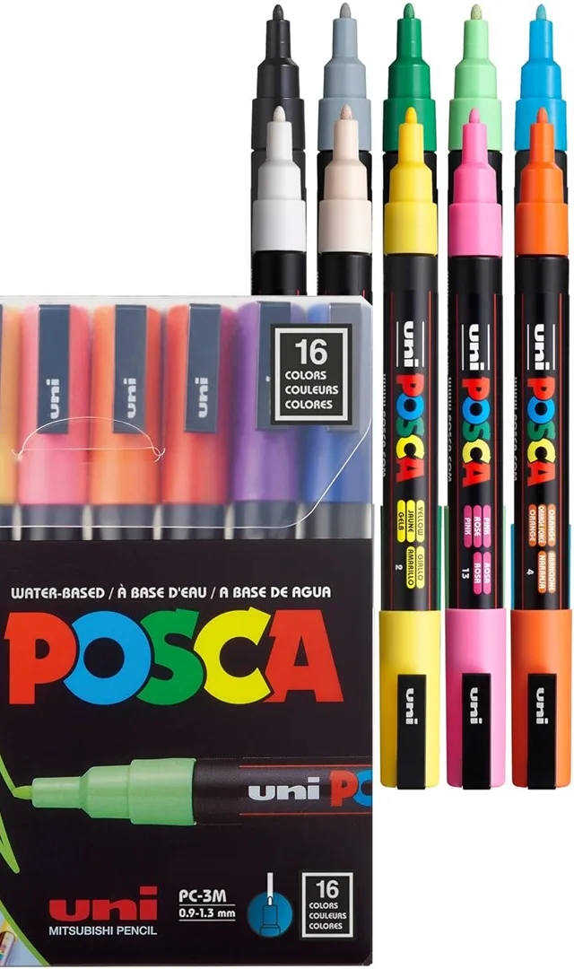 POSCA PC-3M Assorted colours 16 pc(s)
