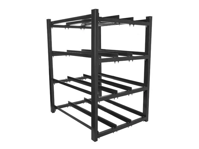 Lanberg battery rack for UPS 830x650 3 rows 4 levels (12 shelves) black Lanberg (flat pack)