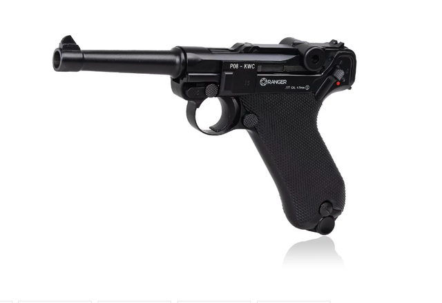 Air Rifle Pistol RANGER P08 Parabellum KWC Cal. 4.5 BBS Blow Back 21 Shots Full Metal CO2