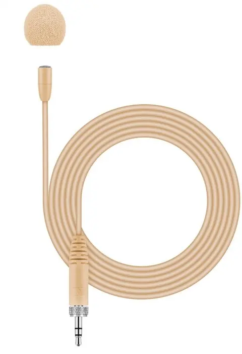 Sennheiser MKE Essential Omni Beige - Miniature Lavalier Microphone With 3.5 Mm Jack Connector (Beige)